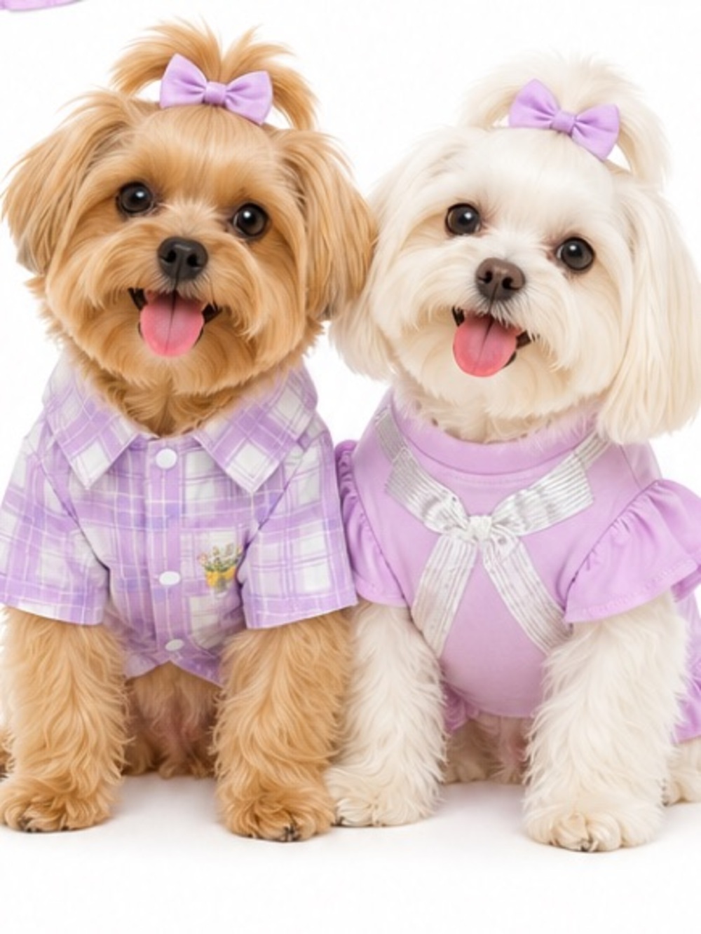 NEW - Le Pup 2-Piece Dog Outfit Set Medium LoveShackFancy Inspired Purple